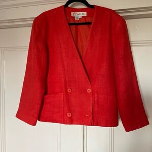 Chaus Vibrant Red Blazer